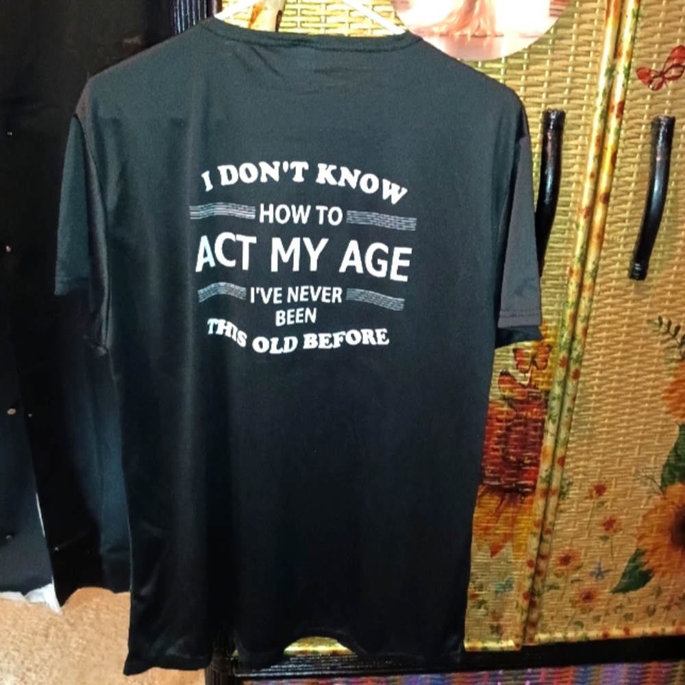 Men's Black Funny Graphic Tee